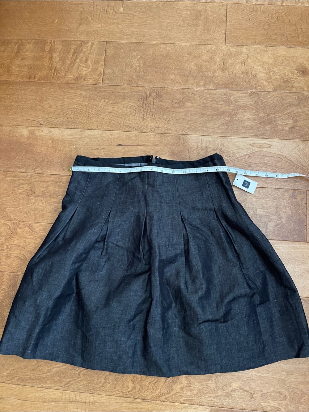 New GAP $125 Denim Pleated A-Line Skirt